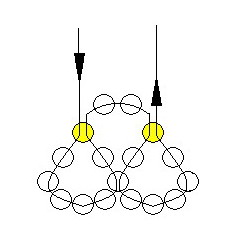 The scheme of the wedding decorations