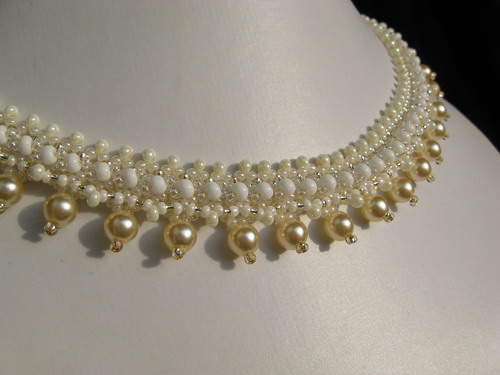 Fragment of a wedding necklace Tatiana